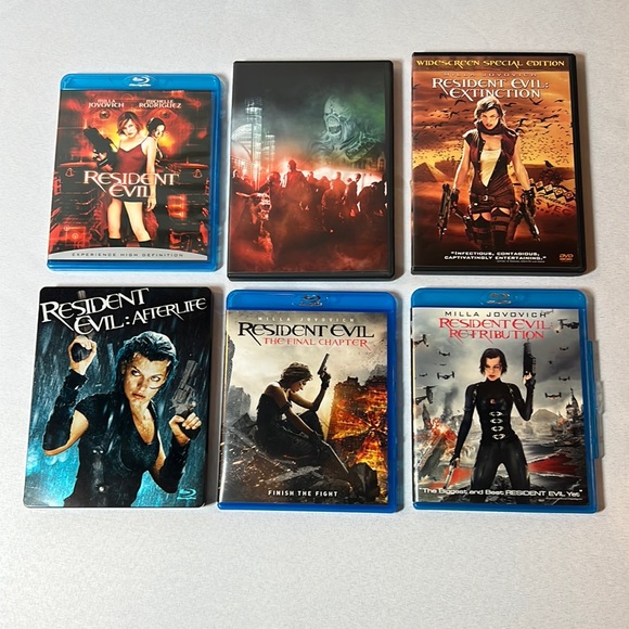 6 Movie Resident Evil Set - Picture 1 of 3